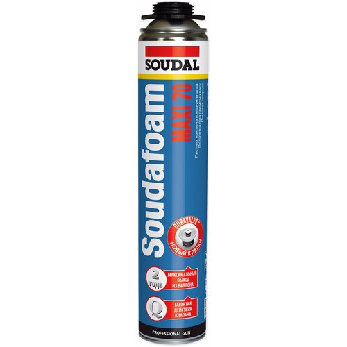 Профессиональная монтажная пена Soudal Maxi 70, 1000 мл, летняя