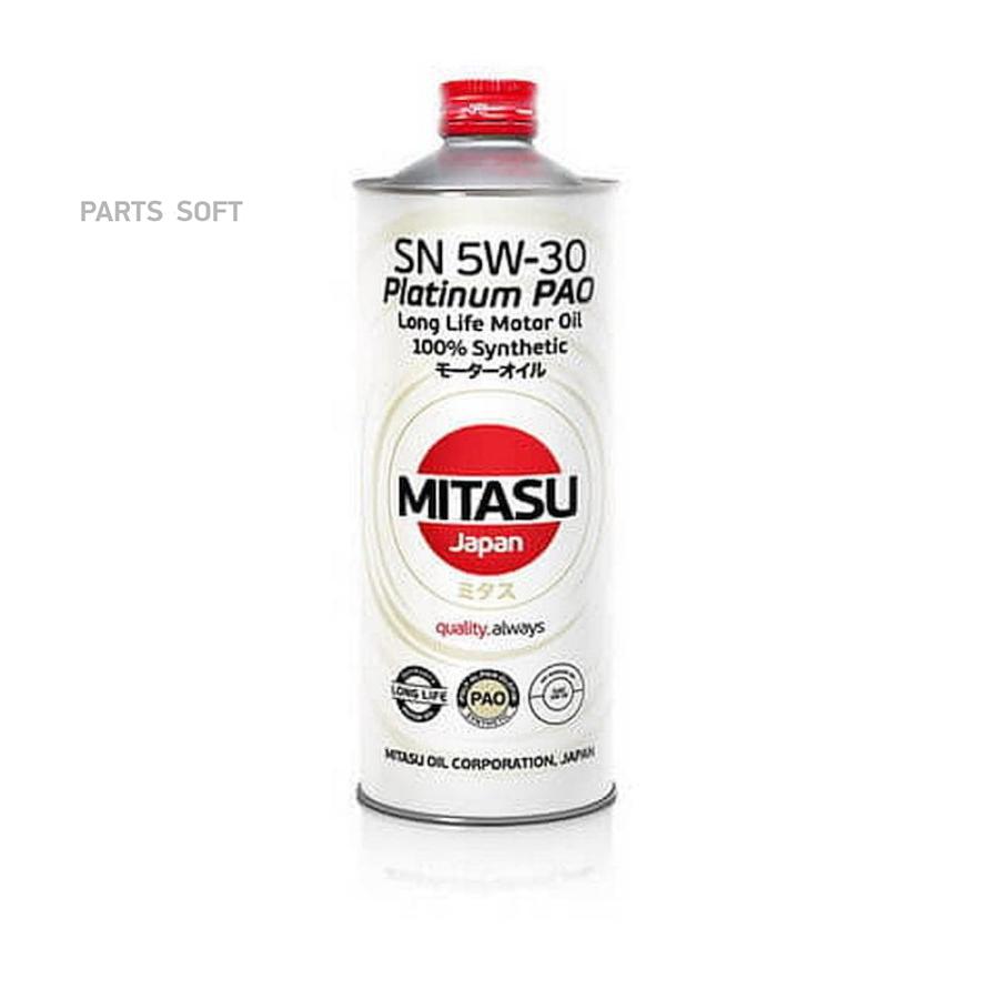 MITASU Mitasu 5W30 1L Platinum Pao Sn/Cf, Acea C3-10/A3/B4-08/Bmw Ll-04/229.31,51/Vw 50
