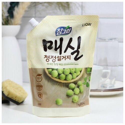 Средство для мытья посуды CJ Lion Chamgreen "Японский абрикос", 960 мл./В упаковке шт: 1