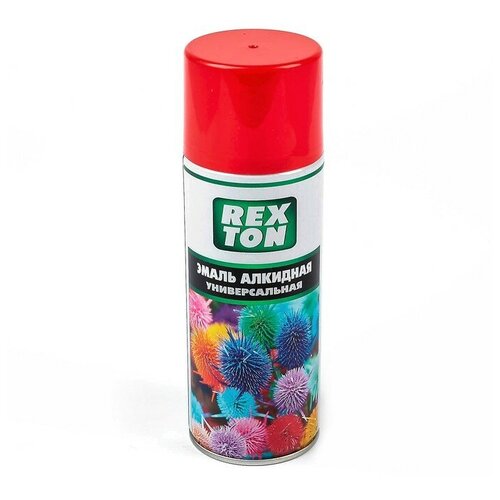 Эмаль алкидная универсальная REXTON, красная, аэрозоль, 520 мл