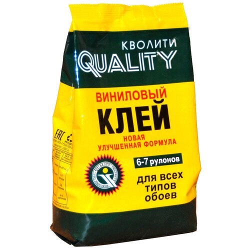 Клей обойный Quality, виниловый, мягкая упаковка, 200 г Quality 3562828 .