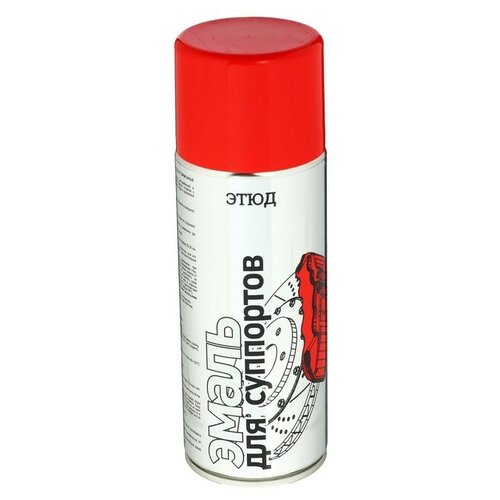 Краска этюд для суппортов и тормозных дисков, красная, 400 мл, аэрозоль