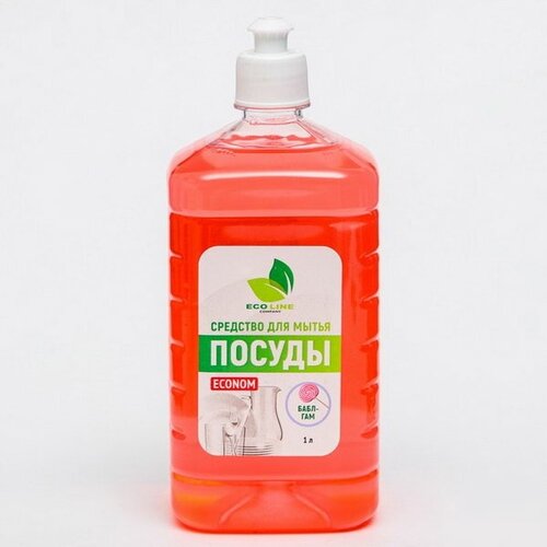 Средство для мытья посуды "ECONOM бабл-гам", 1 л