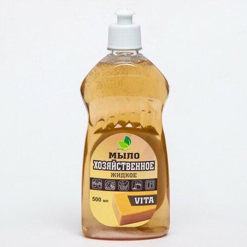 Жидкое мыло "VITA Хозяйственное", 500 мл, цвет коричневый