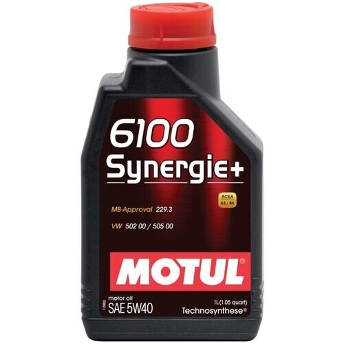 Синтетическое моторное масло Motul 6100 Synergie+ 5W40, 1 л
