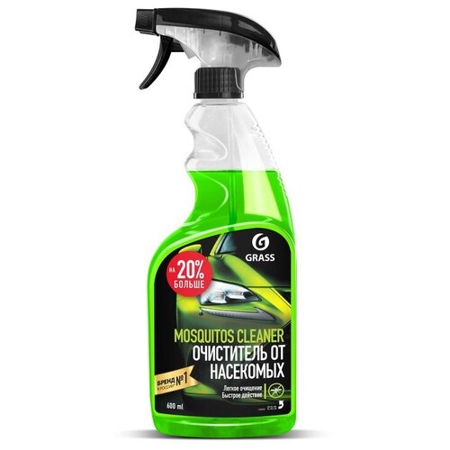 Промышленная химия для автомобиля Grass Mosquitos Cleaner, очиститель следов насекомых, 600мл, 6шт.