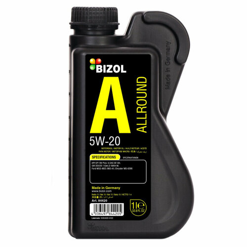 Моторное масло BIZOL Allround 5W-20 HC-синтетическое 1 л