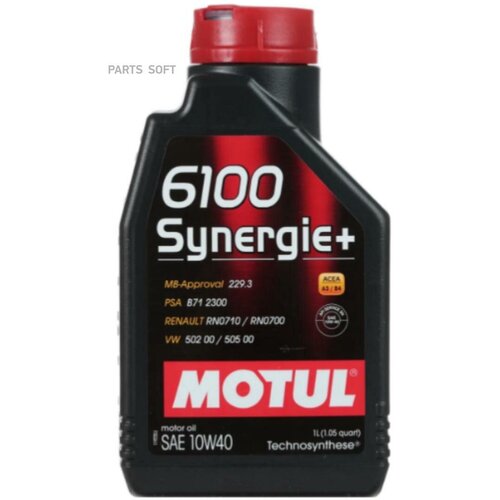 MOTUL Motul 10W40 (1L) 6100 Synergie+_Масло Моторное! Полусинт Api Sl/Cf, Acea A3/B4