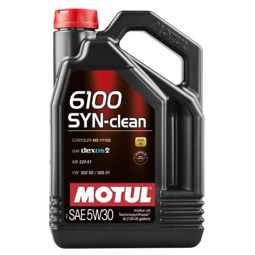 MOTUL Масло моторное MOTUL 6100 SYN-CLEAN 5W-30 (4л) ASIA 112134