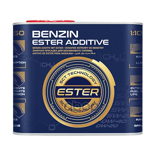 9950 Mannol Benzin Ester Additive 500 Гр.(450 Мл.) Очищающая Топливная Присадка MANNOL арт. 9950