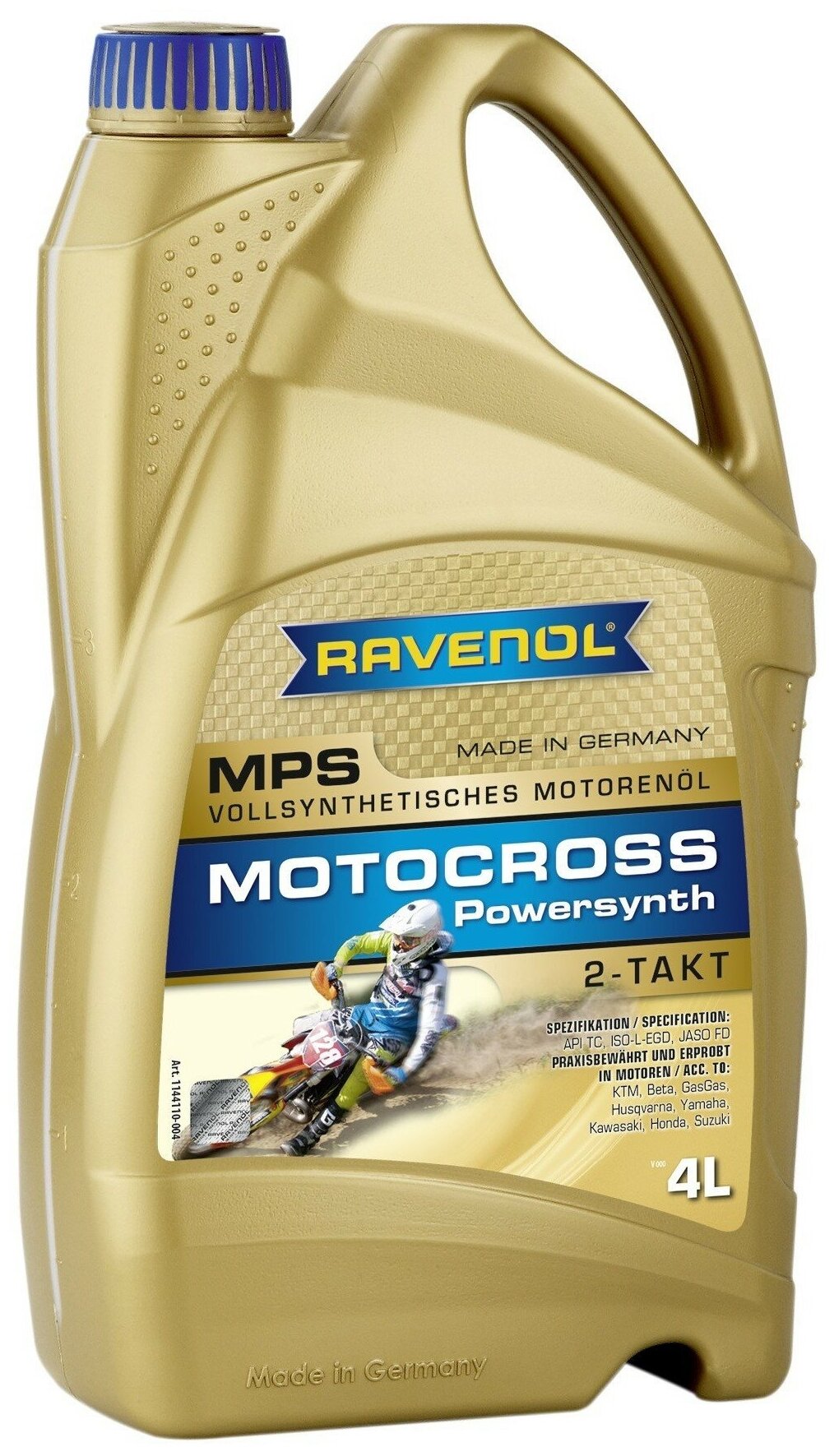 Масло Ravenol MPS Motocross Powersynth 2T синтетические 4 л RAVENOL 114411000401999 | цена за 1 шт