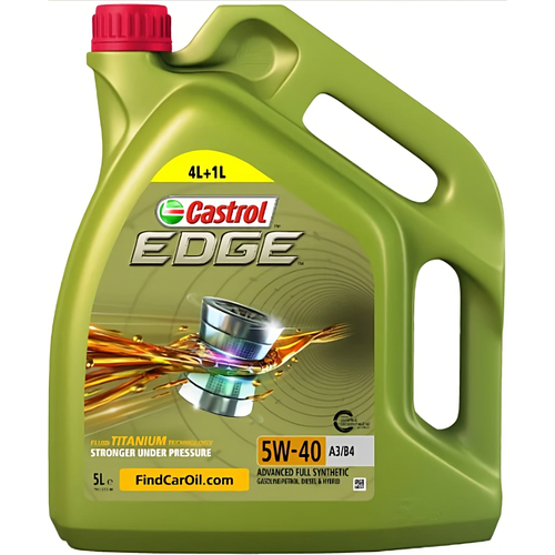 Моторное масло Castrol EDGE 5W-40 A3/B4 Синтетическое (5 л.) 15BA5D