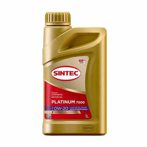 Моторное масло Sintec Platinum 7000 0W-20 SP, 1 л