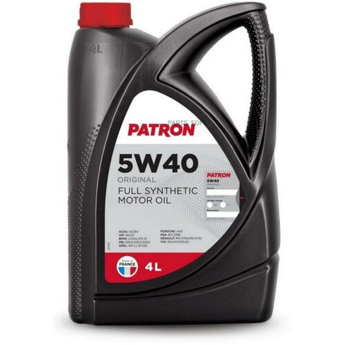 PATRON 5W404LORIGINAL Масло моторное PATRON Full Synthetic 5W-40 синтетическое 4 л 5w404loriginal
