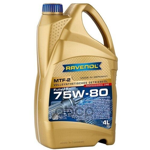 Масло Трансмиссионное Mtf-2 75W-80 4Л (Синтетика+Пао) Ravenol арт. 1221103004