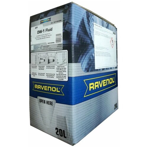 RAVENOL Масло трансмиссионное ATF DW-1 Fluid 20л ecobox (синтетика+ПАО)