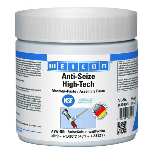 Weicon Anti Seize High Tech Монтажная паста 450 г антикоррозионное средство wcn26100045 .