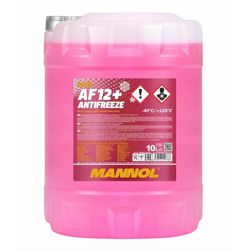Антифриз/Antifreeze AF12 +/-40 C Longlife MANNOL (10л) (красный) 4012