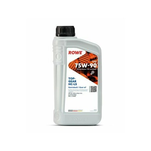 ROWE 25004001099 Масло трансмиссионное ROWE HIGHTEC TOPGEAR SAE 75W-90 HC-LS (1л) API GL-4/GL-5/GL-5 LS (Limited Slip), MIL-L 2105D