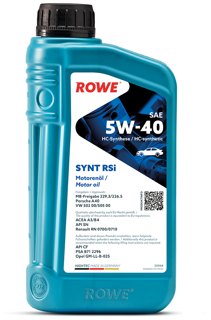 ROWE 20068001099 20068-0010-99 Масло моторное HIGHTEC SYNT RSI 5w-40 (1л)
