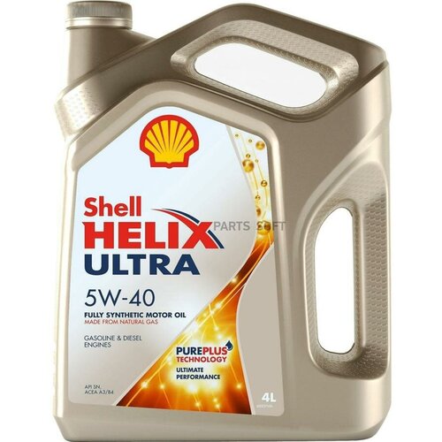 SHELL 550040755 Масло Shell Helix_Ultra 5W40 4л синтетическое моторное