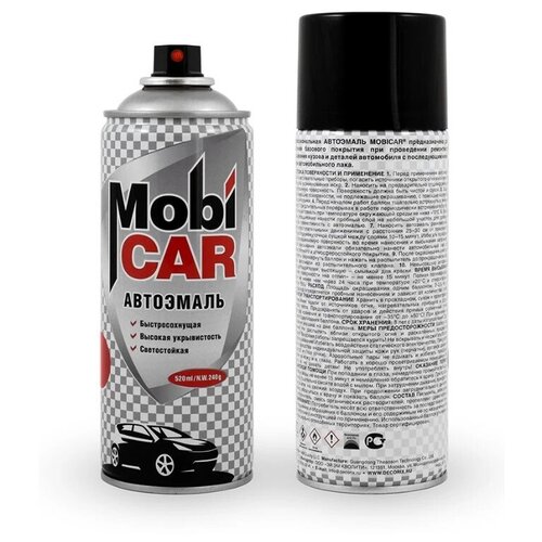 Краска аэрозоль Рубин 110 MobiCAR автоэмаль ремонтная 520 мл