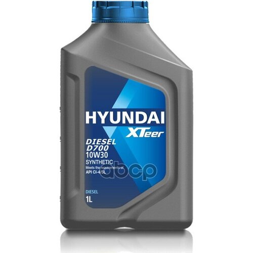 HYUNDAI XTeer Масло Моторное Hyundai Xteer Diesel D700 Ci-4/Sl 10W-30 Синтетическое 1 Л 1011014