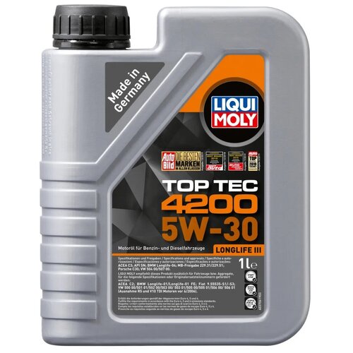 НС-синтетическое моторное масло LiquiMoly Top Tec 4200 5W30 1 л 7660