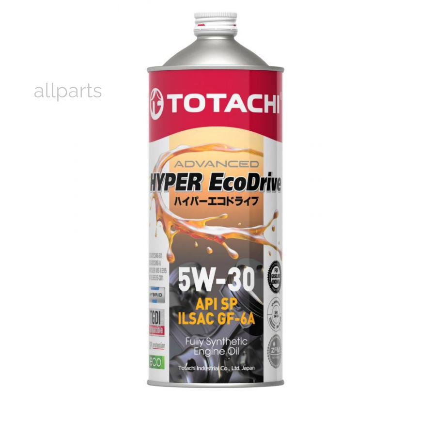 TOTACHI E0301 Масло моторное TOTACHI HYPER Ecodrive SP/GF-6A 5W-30 синтетическое 1 л E0301