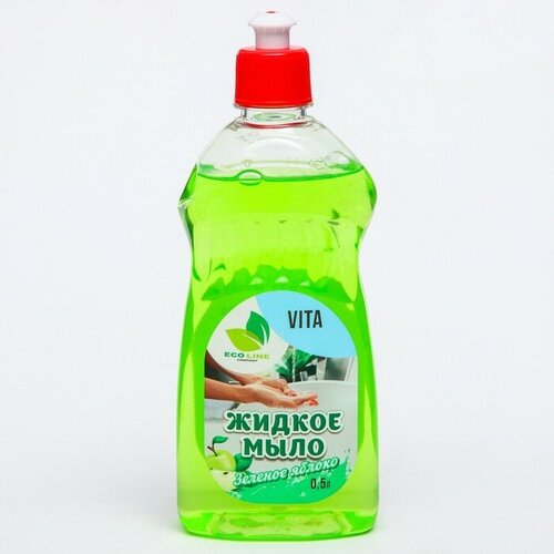 Жидкое мыло "VITA зеленое яблоко" 500 мл. Vita - 7
