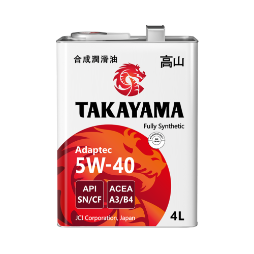 Масло моторное TAKAYAMA Adaptec 5W40 API A3/B4 SN/CF (4л) металл