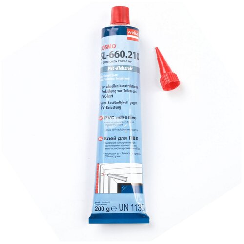 Клей для ПВХ COSMO SL-660.210 (fen Plus HV), 200 г, прозрачный