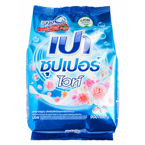Lion pao Super White Антибактериальный порошок для стирки белого и светлого белья, 900 г