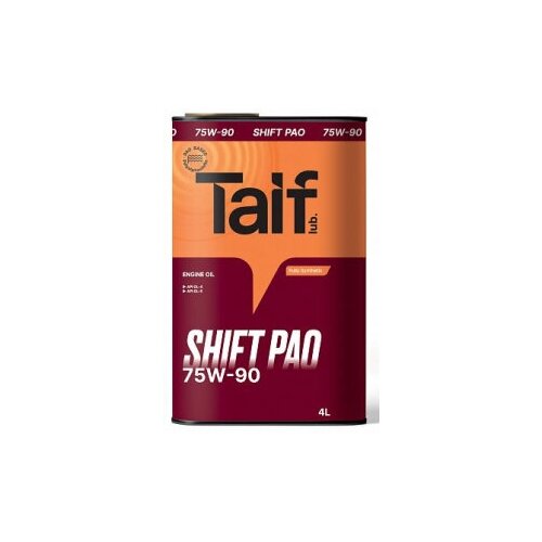 TAIF Трансмиссионное масло TAIF SHIFT GL-4/GL-5 PAO 75W-90 (4 л)