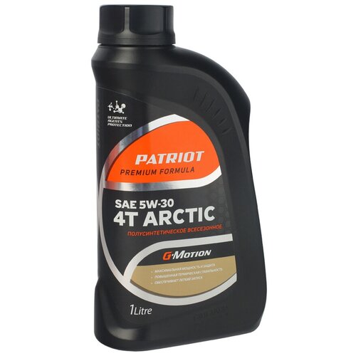 Масло моторное полусинтетическое Patriot G-Motion 5W30 4Т Arctic, 1 л