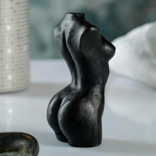Черное фигурное мыло Женское тело №1 (черный)