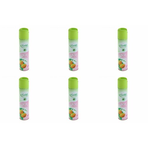 Сибиар Освежитель воздуха Gold Wind Citrus, Цитрус, 300 мл, 6 шт