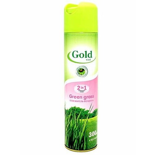 Освежитель воздуха "Gold Wind" Зеленая трава 300мл * 3шт