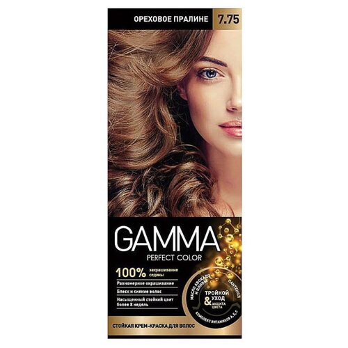 GAMMA Perfect Color краска для волос, Ореховое пралине, 7/75