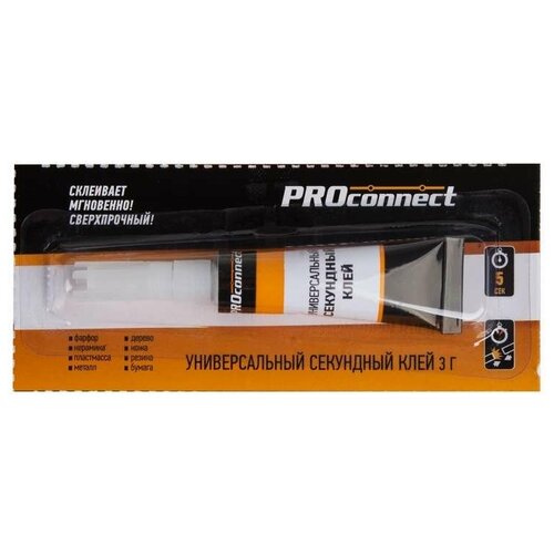 Клей универсальный секундный(3 г) на мульти-карте Proconnect (61-0900) (PROCONNECT)