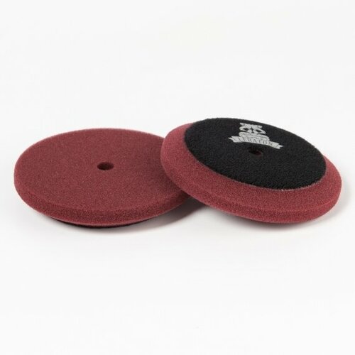 LERATON TDAM100 Тонкий поролоновый полировальник средней жесткости 80/100 мм бордовый .