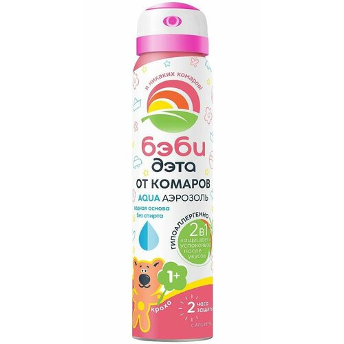 Бэби Дэта Детский Аква спрей репелент 2 в 1 100 мл х1