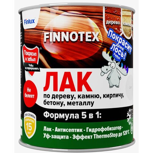 Finlux F-973 "FINNOTEX" акриловый лак для дерева декоративный полуглянцевый, медь