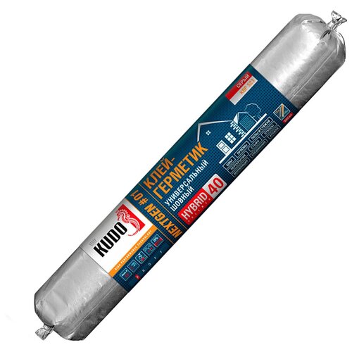 KUDO Клей-герметик на основе гибридных полимеров PROFF NEXTGEN 40 , серый, 600 мл KBP-523