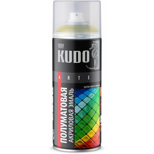 Эмаль универсальная акриловая KUDO SATIN RAL Ярко-жёлтая RAL 1023
