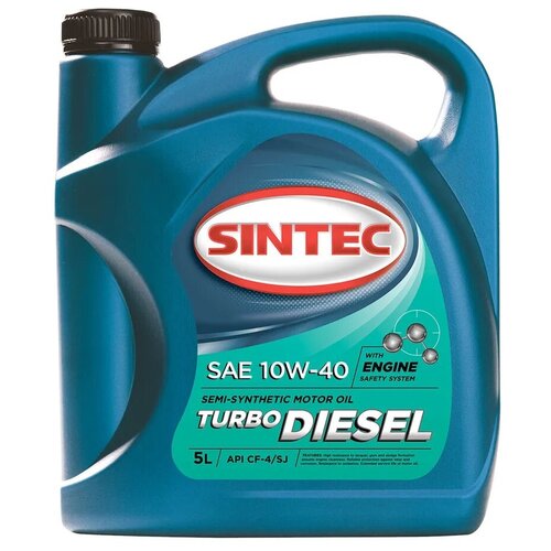 SINTEC Turbo Diezel SAE 10W-40 API CF-4/CF/SJ (п/с) 5л, 122445 SINTEC 122445