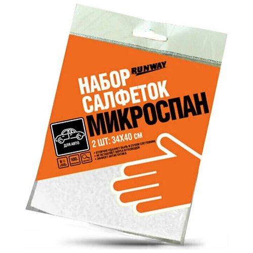 Набор салфеток Runway Микроспан 34x40cm 2шт RW660