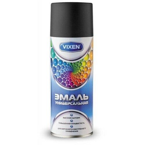 Краска-Спрей Vixen Vx-10905 Эмаль Универс. Черн. Матовая 520Мл Ral9005 Vixen арт. VX10905