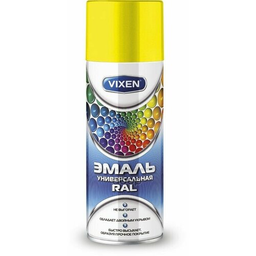 Краска-Спрей Vixen Vx-11018 Эмаль Универс. Желтая 520Мл Ral1018 Vixen арт. VX11018