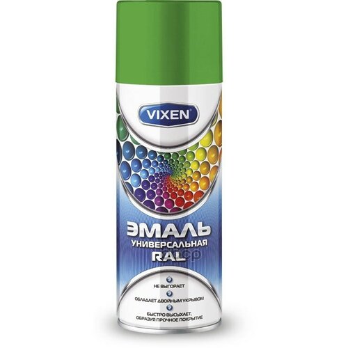Краска-Спрей Vixen Vx-16018 Эмаль Универс. Св-Зелен 520Мл Ral6018 Vixen арт. VX16018